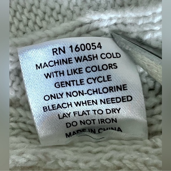 ASCOT+HART Wide Leg Graphic Yarn Knit Sweater Pants Off-White Women’s Size Large - Picture 11 of 15